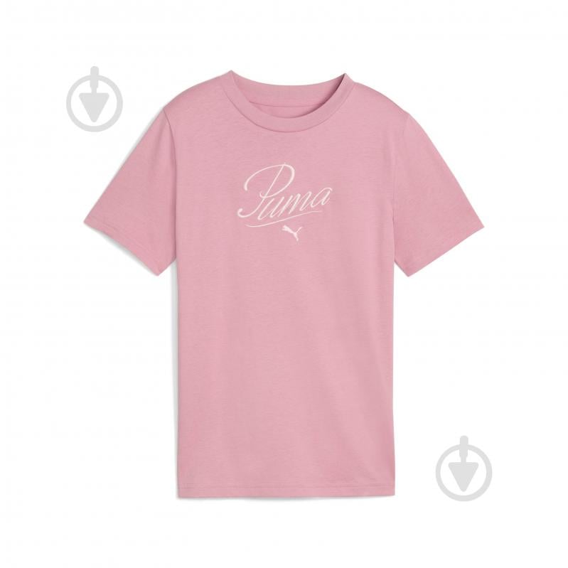 Футболка Puma ESS SCRIPT Tee G 68580565 р.128 розовый - фото 4 Футболка Puma ESS SCRIPT Tee G 68580565 р.128 розовый - фото 4