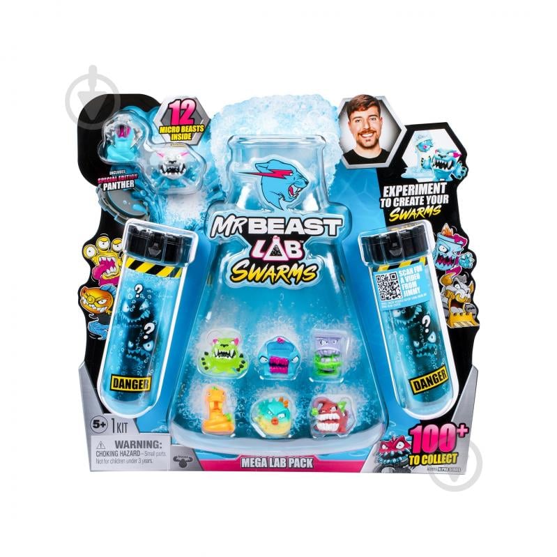 Ігровий набір MrBeast Lab Лабораторія в пробірці Swarms 12 123809 - фото 1 Ігровий набір MrBeast Lab Лабораторія в пробірці Swarms 12 123809 - фото 1
