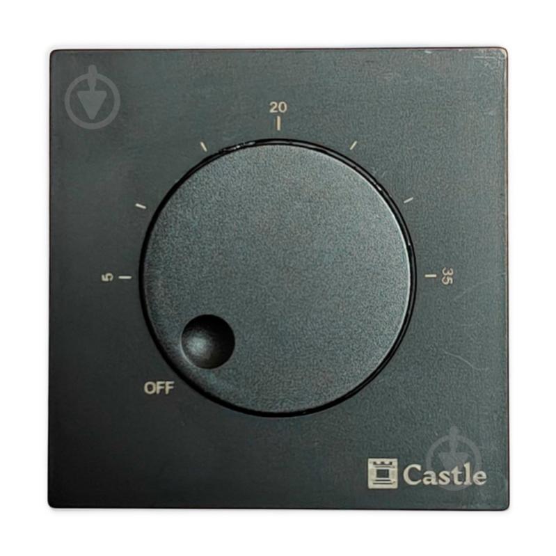 Терморегулятор для теплого пола Castle AC309H черный - фото 1
