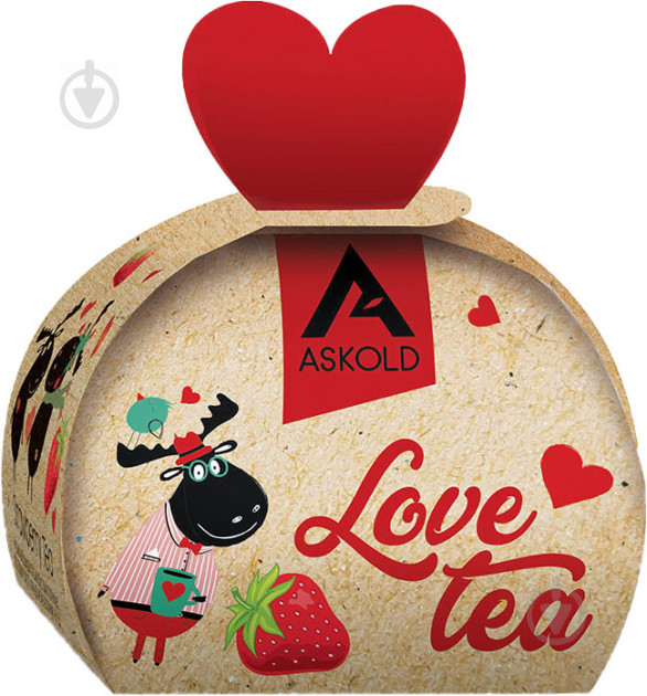 Чай черный Askold Love tea Strawberry tea 40 г - фото 1