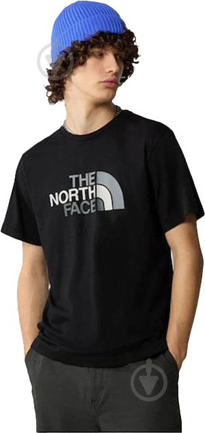 Футболка THE NORTH FACE M S/S EASY TEE NF0A87N5JK31 р.S черный - фото 1