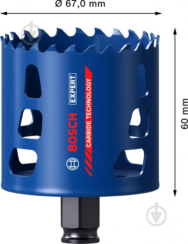Коронка Bosch Tough Material 67 мм 2608900432 - фото 2