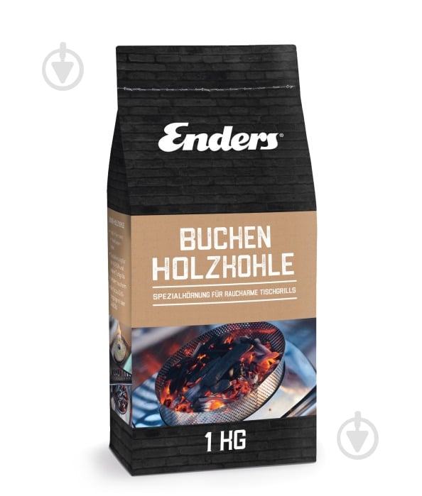 Уголь древесный Enders Буковый 1 кг - фото 1