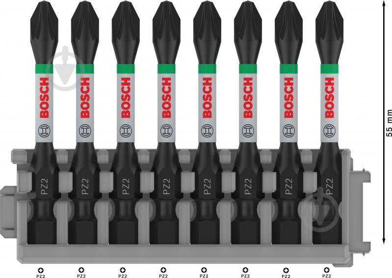 Набір біт Bosch Impact Control PZ2 8 шт. 2608522331 - фото 2