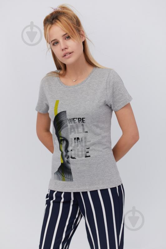 Футболка YAPPI Basic WG1105 р.S сірий - фото 2 Футболка YAPPI Basic WG1105 р.S сірий - фото 2