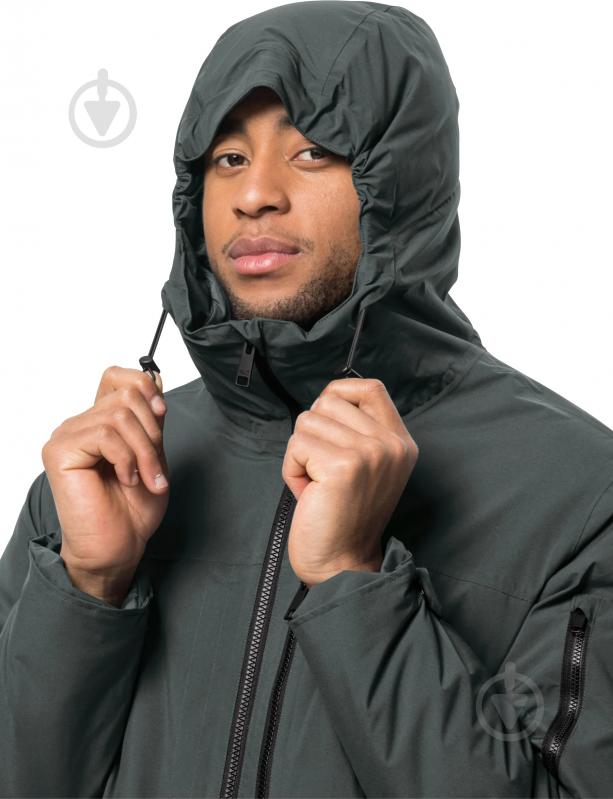 Куртка-парка чоловіча зимова Jack Wolfskin KOENIGSBAU PARKA M 1115461_4136 р.L сіро-зелена - фото 3