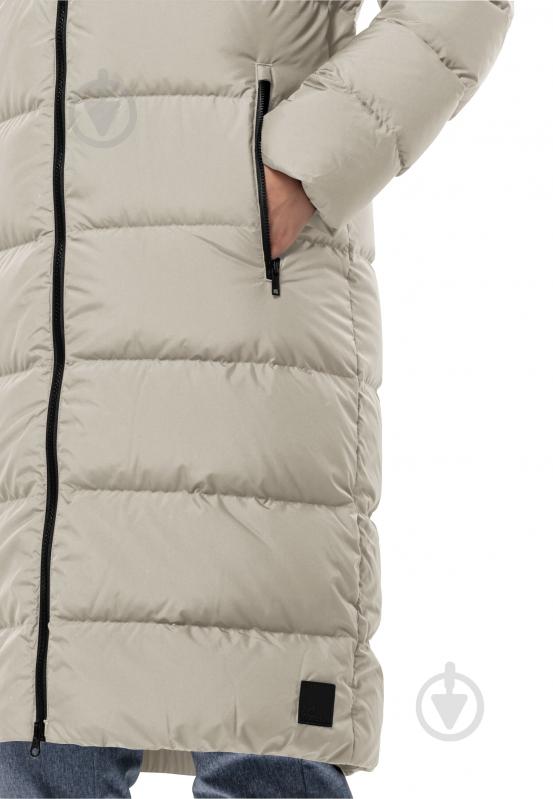 Пальто жіноче зимове Jack Wolfskin FROZEN PALACE COAT W 1204133_A0029 р.M біле - фото 4