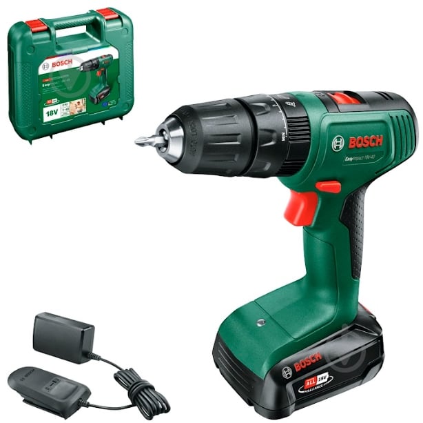 Шуруповерт ударний акумуляторний Bosch EasyImpact 18V-40 (1x 1,5Ah) 06039D8101 - фото 1