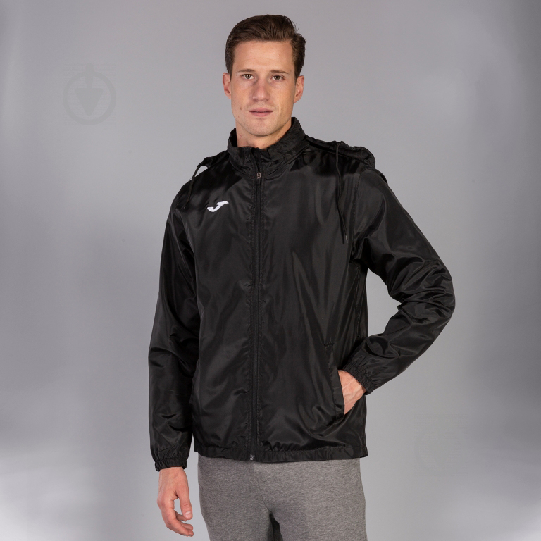 Ветровка мужская весенняя Joma RAINJACKET IRIS BLACK IRIS р.M черная - фото 4