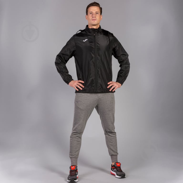 Ветровка весенняя Joma RAINJACKET IRIS BLACK 100087.100 черная - фото 2