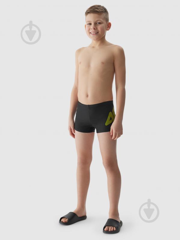 Плавки 4F SWIMMING TRUNKS M021 / KAPIELOWKI M021 4FJWSS24USWTM021-20S р.140 черный - фото 1