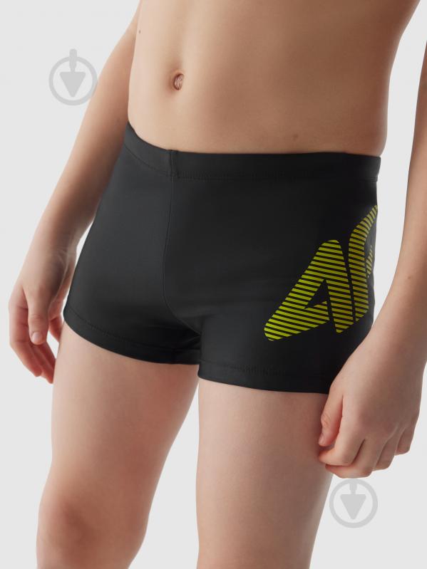 Плавки 4F SWIMMING TRUNKS M021 / KAPIELOWKI M021 4FJWSS24USWTM021-20S р.140 черный - фото 2