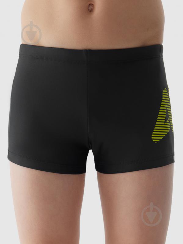 Плавки 4F SWIMMING TRUNKS M021 / KAPIELOWKI M021 4FJWSS24USWTM021-20S р.140 черный - фото 5