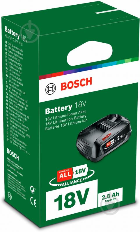 Батарея акумуляторна Bosch 18,0V 2,5Ah PBA 1600A005B0 - фото 3