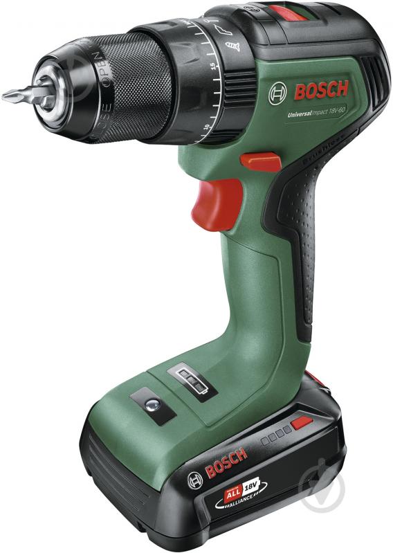 Шуруповерт ударний акумуляторний Bosch UniversalImpact 18V-60 (1x 2,0Ah) 06039D7101 - фото 3