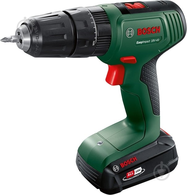 Шуруповерт ударний акумуляторний Bosch EasyImpact 18V-40 (1x 2,0Ah) 06039D8107 - фото 1