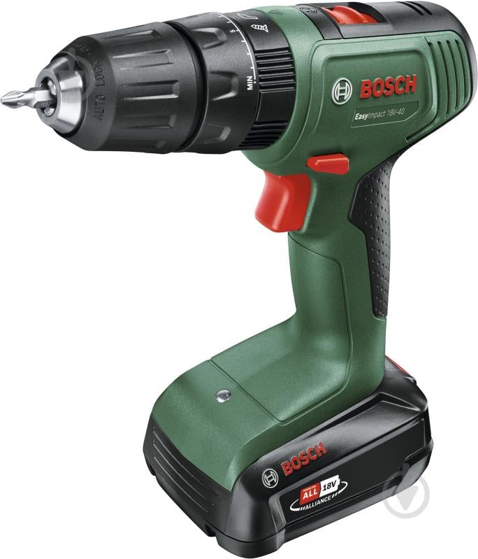 Шуруповерт ударний акумуляторний Bosch EasyImpact 18V-40 (2x 1,5Ah) 06039D8102 - фото 2