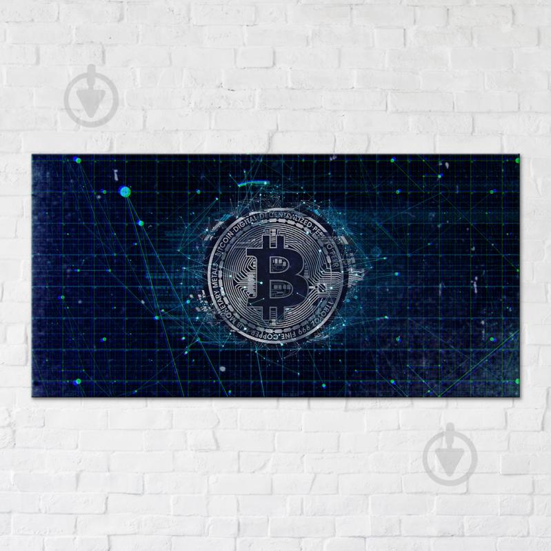 Постер Bitcoin 70x140 см Brushme - фото 1