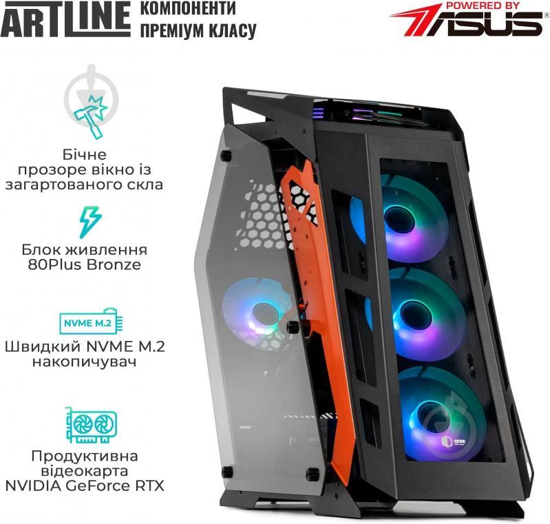 Компьютер Artline Gaming STLKR (STLKRv75) black/orange - фото 8