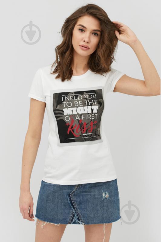 Футболка YAPPI Basic WW1600 р.S белый - фото 1