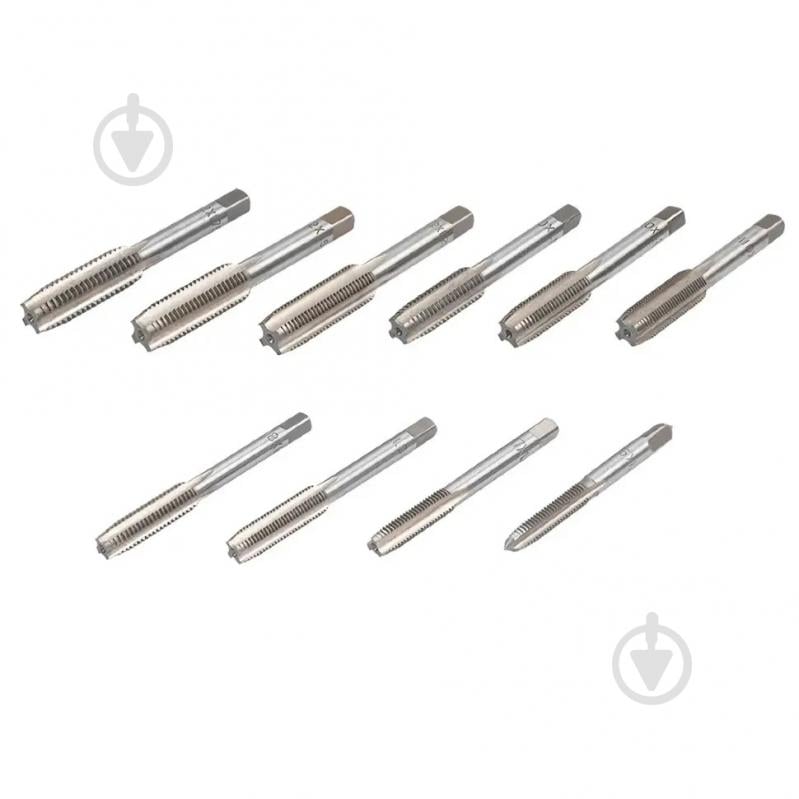 Набор метчиков метрический (М6х1, М7х1, М8х1/1.25, М10х1/1.25/1.5, М12х1.25/1.5/1.75),в блистере JBC 10 шт. JBC-C010-1T - фото 2