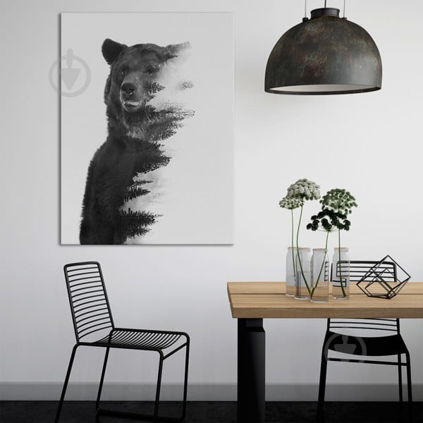 Постер Gray Bear 75x100 см Brushme - фото 2