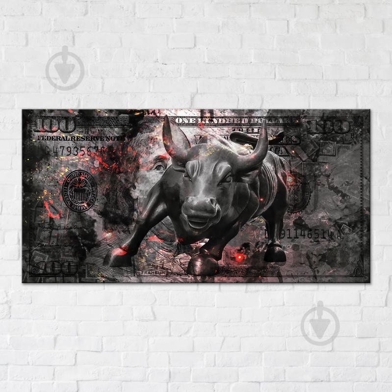 Постер Aggressive dollar 70x140 см Brushme - фото 1