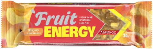 Батончик Fruit Energy фруктовый Абрикос 30 г - фото 1