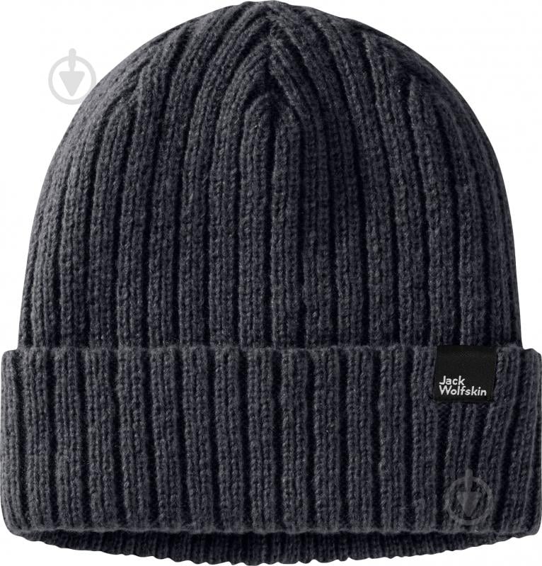 Шапка Jack Wolfskin CUSHY BEANIE 1911631_C0413 р.M синий - фото 2