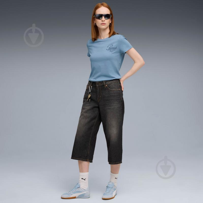 Футболка Puma ESS SCRIPT Tee 68498234 р.M синий - фото 3 Футболка Puma ESS SCRIPT Tee 68498234 р.M синий - фото 3