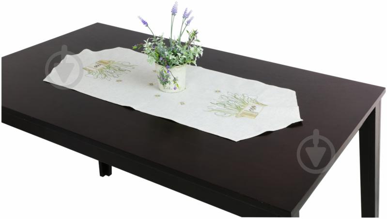 Салфетка Эдельвика Цветник 38x94 см бежевый - фото 1