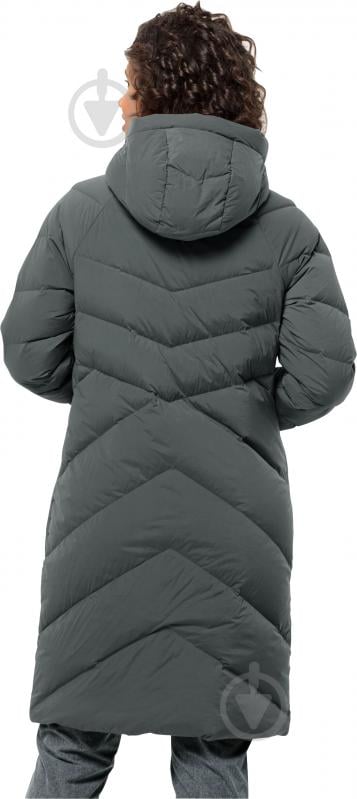 Пальто жіноче зимове Jack Wolfskin MARIENPLATZ COAT W 1206971_4136 р.L зелене - фото 2