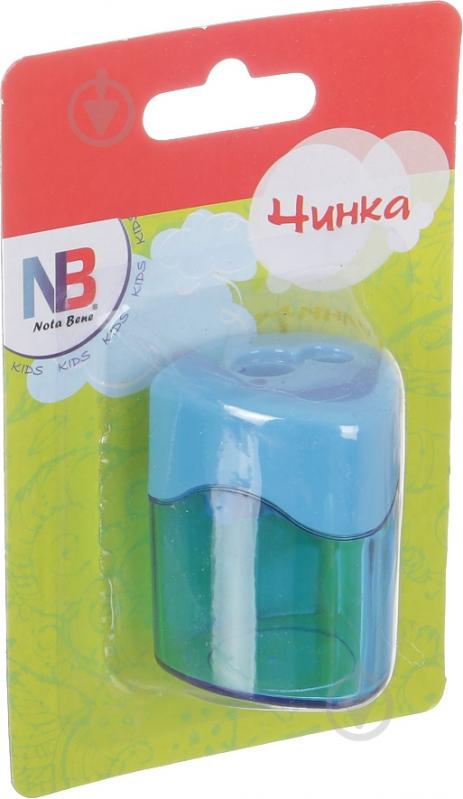 Точилка треугольная с контейнером синяя Nota Bene - фото 2