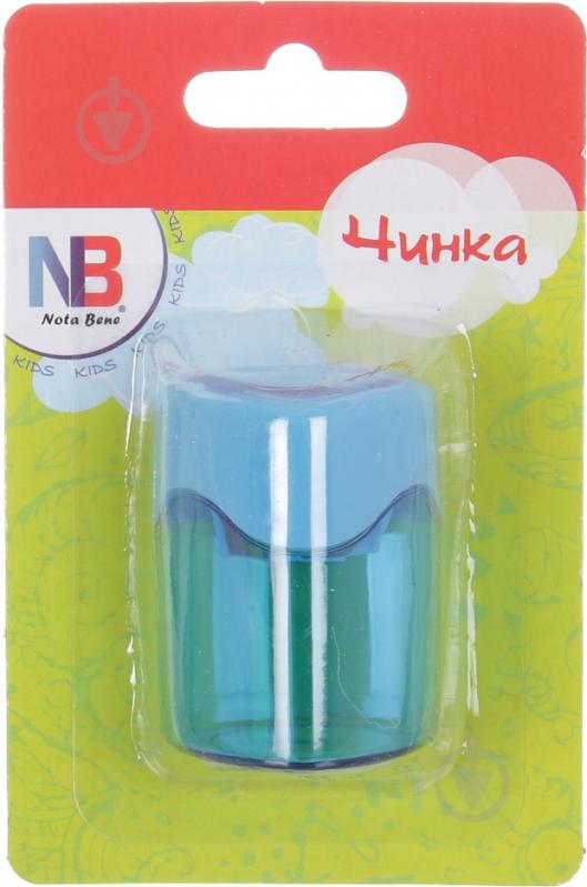 Точилка треугольная с контейнером синяя Nota Bene - фото 1