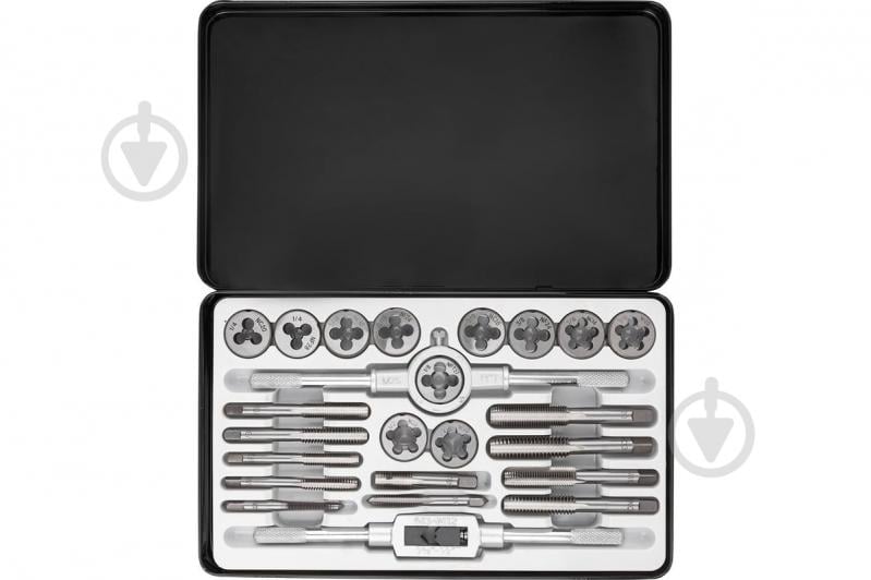 Набор метчиков и плашек дюймовый Scheppach 24 шт. SCH-M024-2 - фото 3