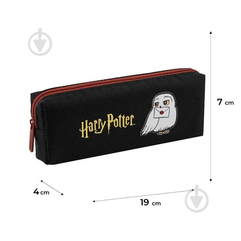 Пенал 642 Harry Potter KITE черный с рисунком - фото 2 Пенал 642 Harry Potter KITE черный с рисунком - фото 2