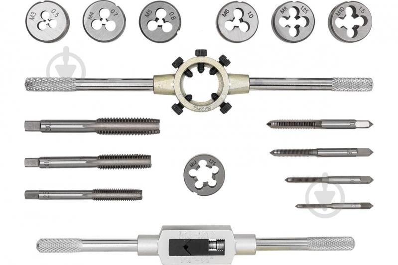 Набор метчиков и плашек метрический Scheppach 16 шт. SCH-PD016-1 - фото 3 Набор метчиков и плашек метрический Scheppach 16 шт. SCH-PD016-1 - фото 3