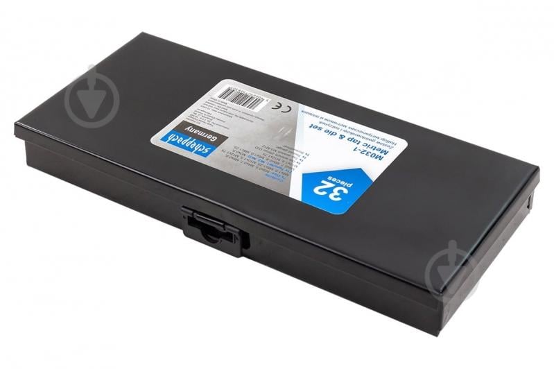 Набор метчиков и плашек метрический, в металлическом кейсе Scheppach 32 шт. SCH-M032-1 - фото 4 Набор метчиков и плашек метрический, в металлическом кейсе Scheppach 32 шт. SCH-M032-1 - фото 4