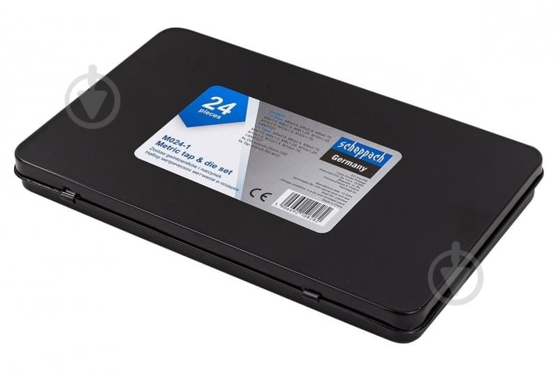 Набор метчиков и плашек метрических, в металлическом кейсе Scheppach 24 шт. SCH-M024-1 - фото 4 Набор метчиков и плашек метрических, в металлическом кейсе Scheppach 24 шт. SCH-M024-1 - фото 4