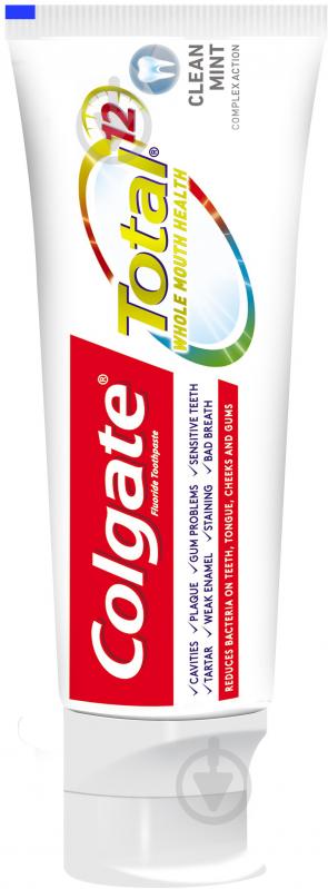 Зубна паста Colgate Total 12 Чиста М'ята комплексна антибактеріальна 75 мл - фото 3