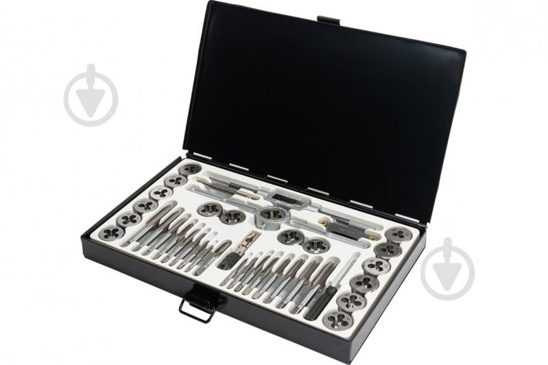 Набор метчиков и плашек метрический, в металлическом кейсе Scheppach 40 шт. SCH-M040-1 - фото 2 Набор метчиков и плашек метрический, в металлическом кейсе Scheppach 40 шт. SCH-M040-1 - фото 2