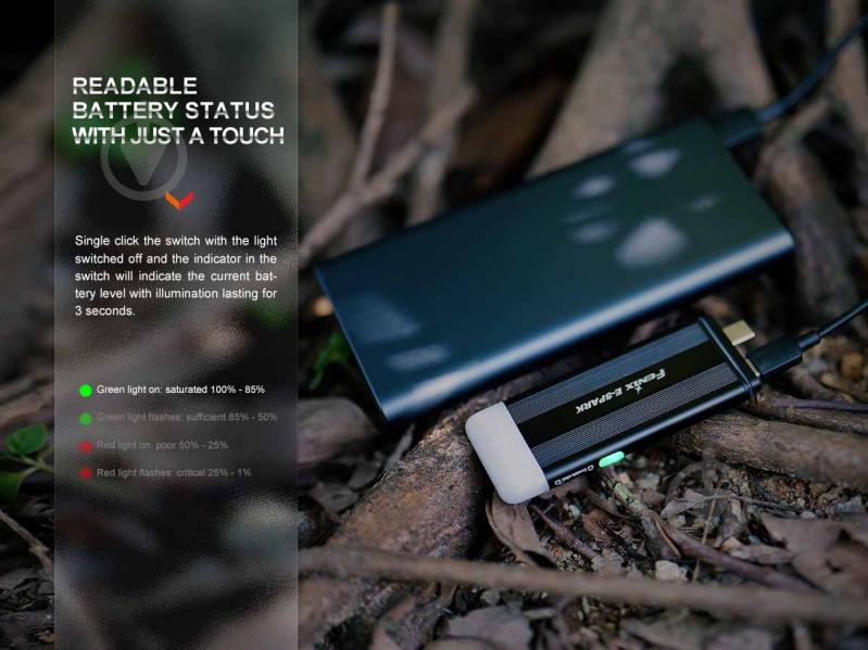 Фонарик Fenix брелок ручний E-SPARK, 100лм - фото 12