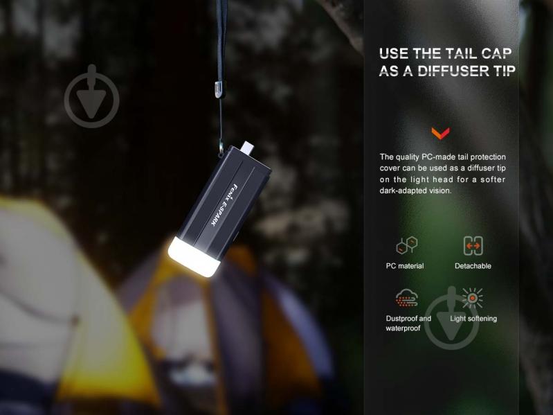 Фонарик Fenix брелок ручний E-SPARK, 100лм - фото 9