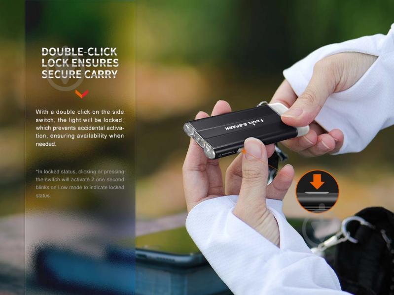 Фонарик Fenix брелок ручний E-SPARK, 100лм - фото 7