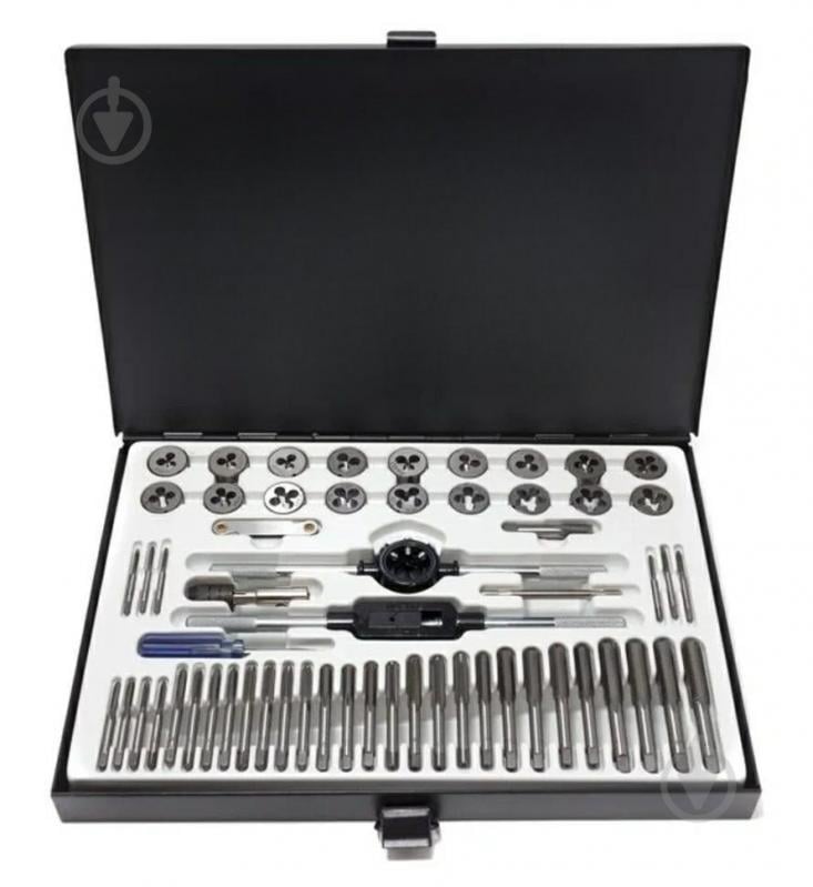 Набор метчиков и плашек метрический Scheppach 58 шт. SCH-M058-1 - фото 1 Набор метчиков и плашек метрический Scheppach 58 шт. SCH-M058-1 - фото 1