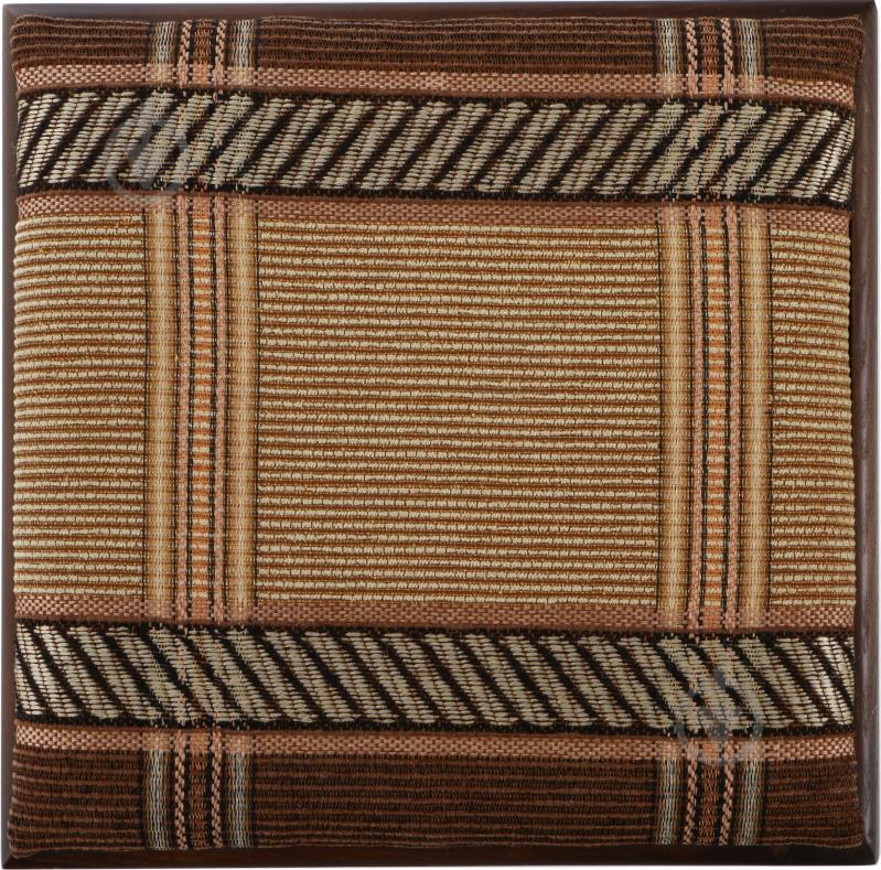 Табурет твердый разноцветный бежевый / орех темный - фото 3 Табурет твердый разноцветный бежевый / орех темный - фото 3