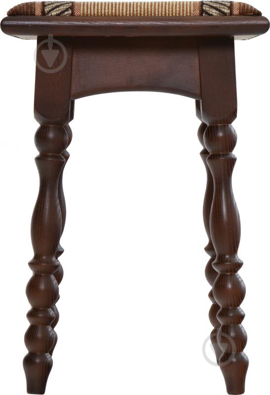 Табурет твердый разноцветный бежевый / орех темный - фото 2 Табурет твердый разноцветный бежевый / орех темный - фото 2