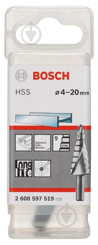 Сверло ступенчатое Bosch 1 шт. 2608597519 - фото 2