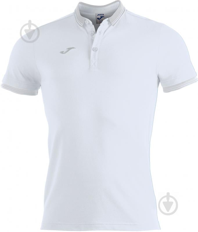 Поло Joma POLO SHIRT BALI II WHITE S/S 100748.200 р.2XL белый - фото 1