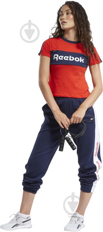 Брюки Reebok TE Linear Logo FL P FU2252 р. L синий - фото 3